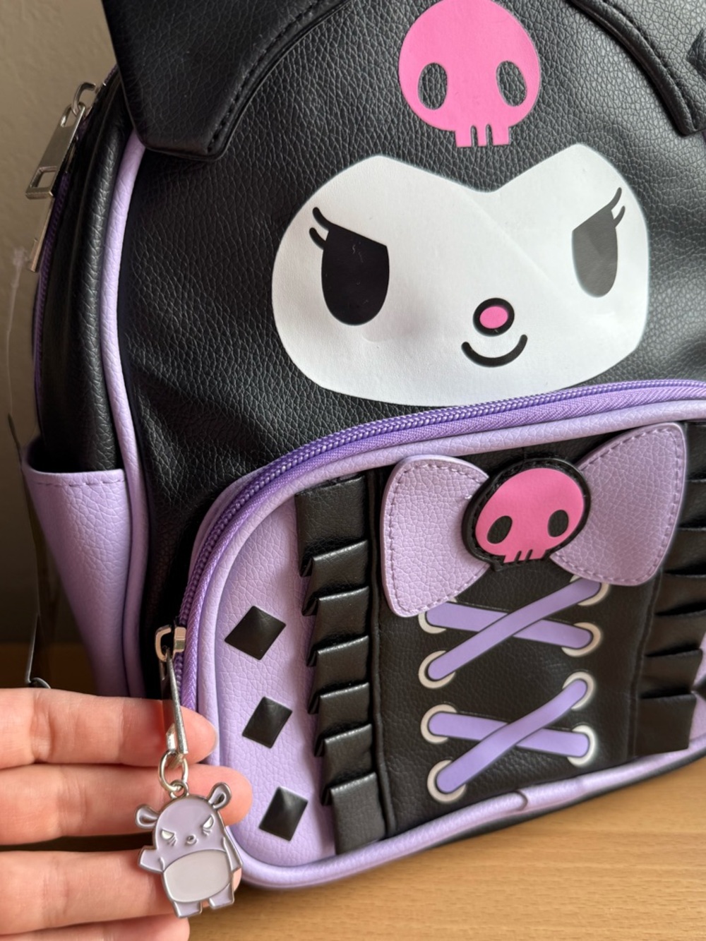 Sanrio Hello Kitty Kuromi Backpack in Black & Lavender - Picture 4 of 11